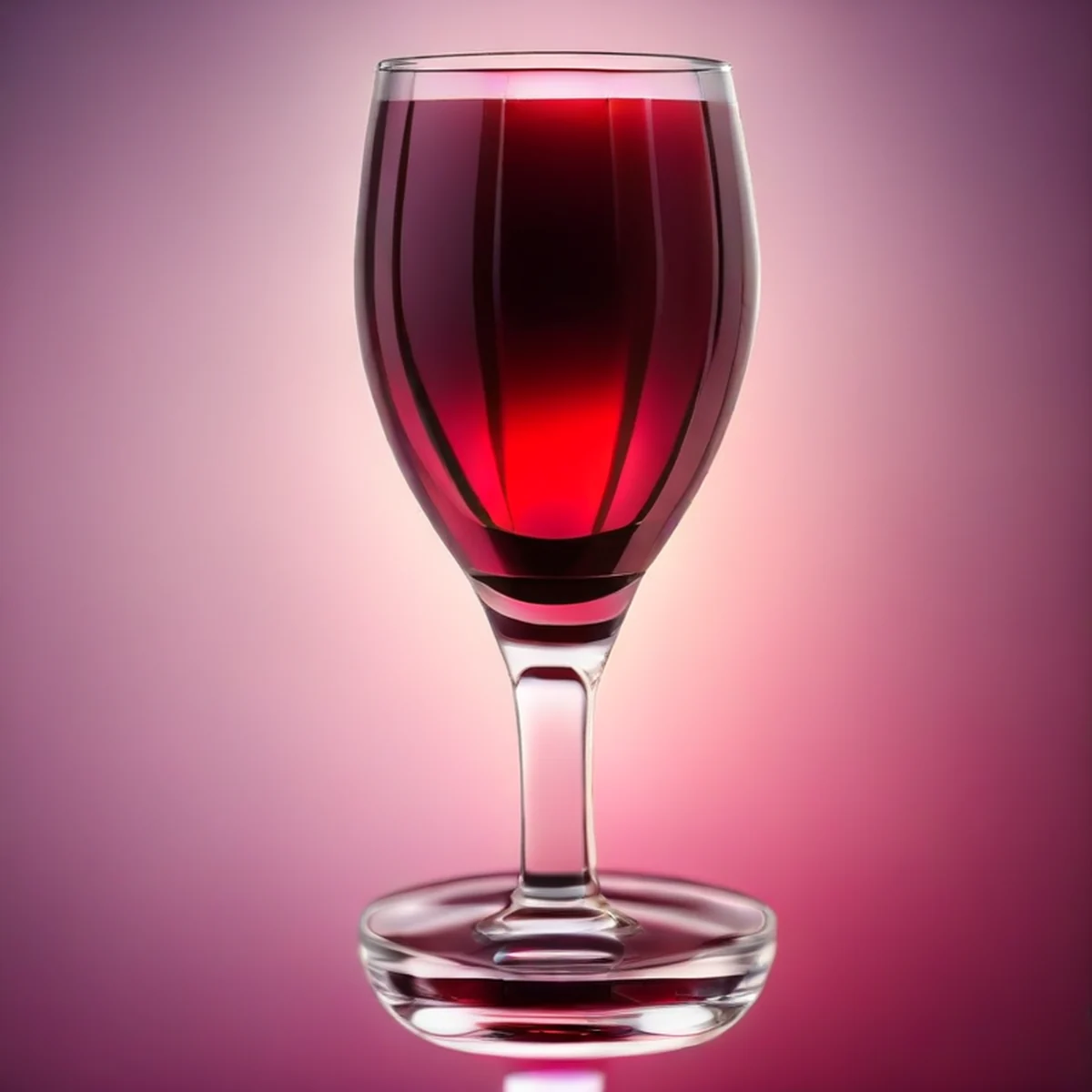 Macro view of rich red wine texture in a glass