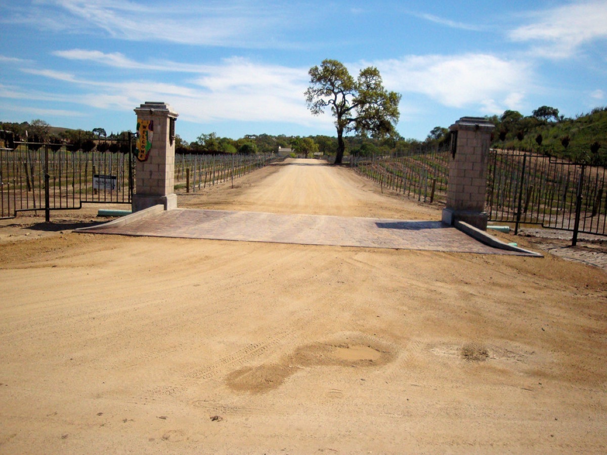 Wijngaard landschap in Bordeaux, Frankrijk