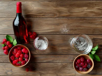 Obstgetränke zum Wein: Vergleich der Textur mit Weinen